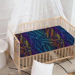 EDM Surfing Wave Pattern Print Baby Crib Sheet