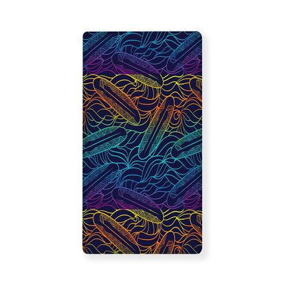EDM Surfing Wave Pattern Print Baby Crib Sheet