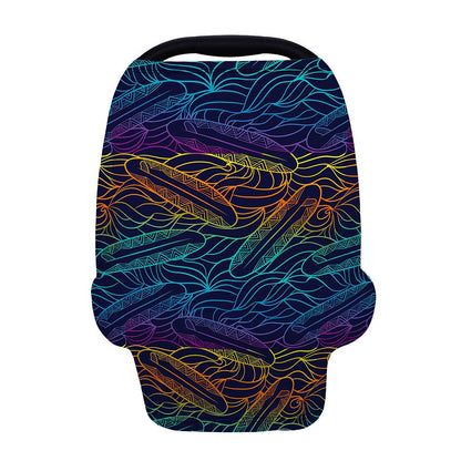 EDM Surfing Wave Pattern Print Baby Seat Cover