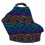 EDM Surfing Wave Pattern Print Baby Seat Cover