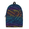 EDM Surfing Wave Pattern Print Backpack