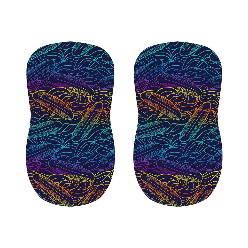 EDM Surfing Wave Pattern Print Bar Stool Covers