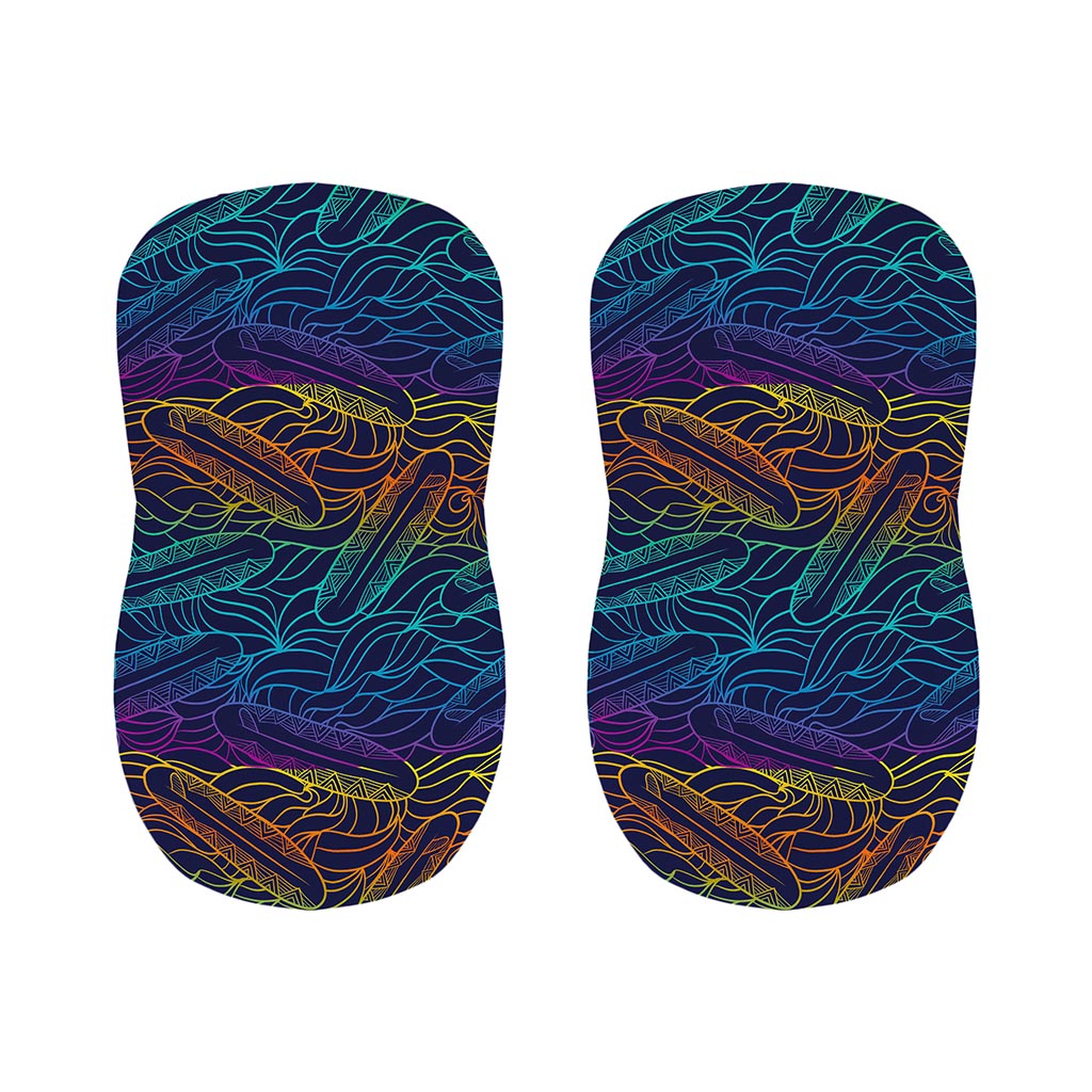 EDM Surfing Wave Pattern Print Bar Stool Covers