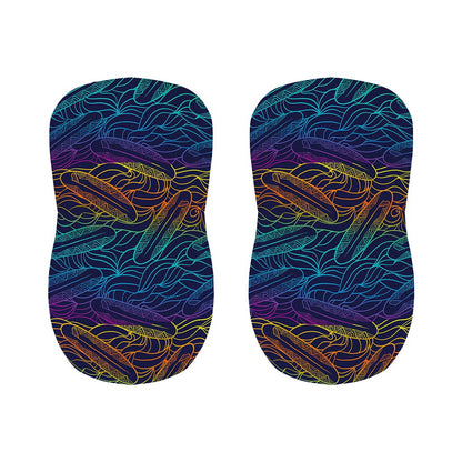 EDM Surfing Wave Pattern Print Bar Stool Covers