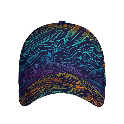 EDM Surfing Wave Pattern Print Baseball Cap