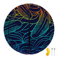 EDM Surfing Wave Pattern Print Basketball