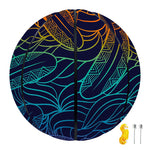 EDM Surfing Wave Pattern Print Basketball