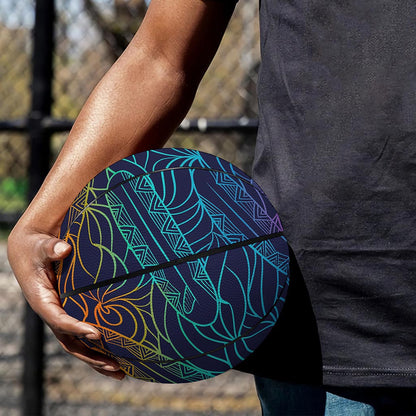 EDM Surfing Wave Pattern Print Basketball