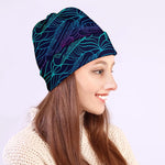 EDM Surfing Wave Pattern Print Beanie