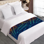 EDM Surfing Wave Pattern Print Bed Runner