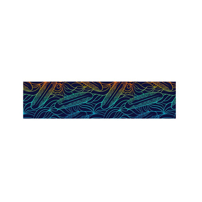 EDM Surfing Wave Pattern Print Bed Runner