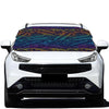 EDM Surfing Wave Pattern Print Car Windshield Snow Cover