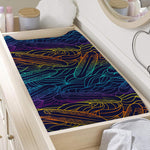 EDM Surfing Wave Pattern Print Changing Pad Cover