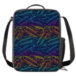 EDM Surfing Wave Pattern Print Crossbody Lunch Bag
