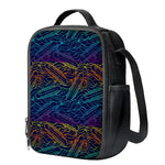 EDM Surfing Wave Pattern Print Crossbody Lunch Bag
