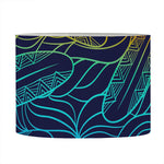 EDM Surfing Wave Pattern Print Drum Lamp Shade