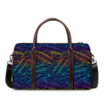 EDM Surfing Wave Pattern Print Duffle Bag
