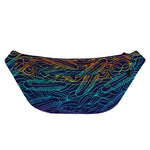 EDM Surfing Wave Pattern Print Fanny Pack