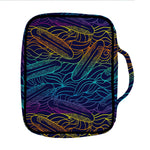 EDM Surfing Wave Pattern Print Front Pocket Bible Bag