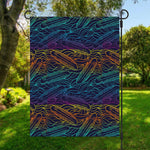 EDM Surfing Wave Pattern Print Garden Flag