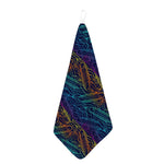 EDM Surfing Wave Pattern Print Hand Towel