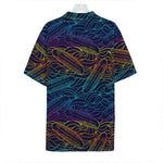 EDM Surfing Wave Pattern Print Hawaiian Shirt