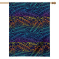 EDM Surfing Wave Pattern Print House Flag