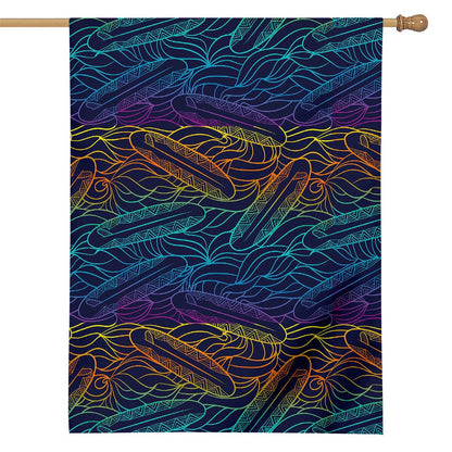 EDM Surfing Wave Pattern Print House Flag