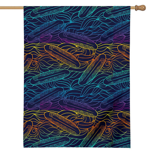EDM Surfing Wave Pattern Print House Flag