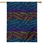 EDM Surfing Wave Pattern Print House Flag