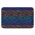 EDM Surfing Wave Pattern Print Indoor Door Mat