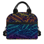 EDM Surfing Wave Pattern Print Insulated Lunch Bag