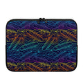 EDM Surfing Wave Pattern Print Laptop Sleeve