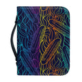 EDM Surfing Wave Pattern Print Leather Bible Cover