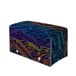 EDM Surfing Wave Pattern Print Leather Tissue Box Cover