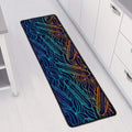 EDM Surfing Wave Pattern Print Long Kitchen Mat