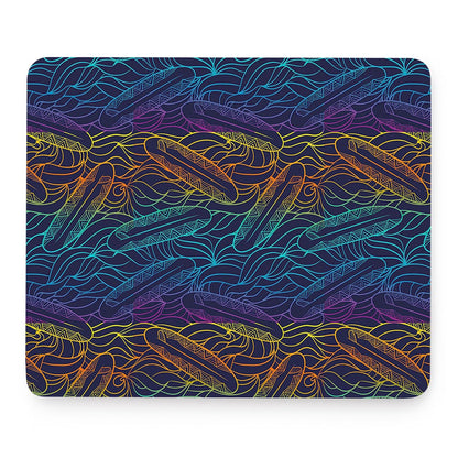 EDM Surfing Wave Pattern Print Mouse Pad