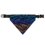 EDM Surfing Wave Pattern Print Over The Collar Dog Bandana