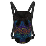 EDM Surfing Wave Pattern Print Pet Carrier Backpack