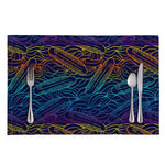 EDM Surfing Wave Pattern Print Placemat