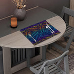 EDM Surfing Wave Pattern Print Placemat