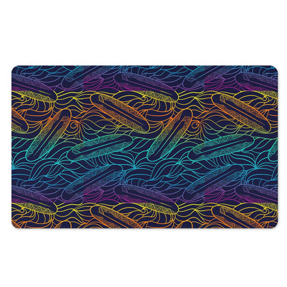 EDM Surfing Wave Pattern Print Polyester Doormat