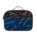 EDM Surfing Wave Pattern Print Portable Lunch Bag