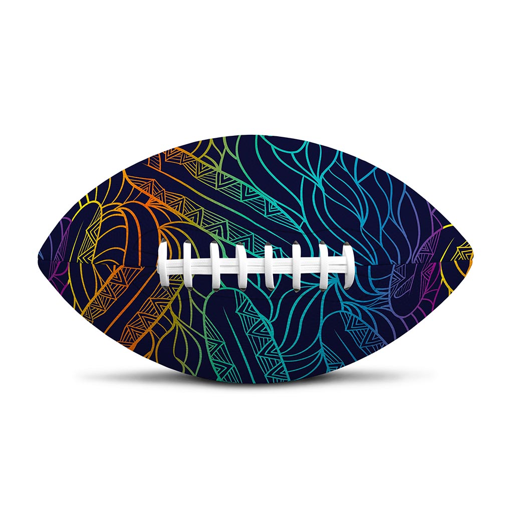 EDM Surfing Wave Pattern Print Rugby Ball
