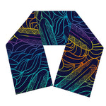 EDM Surfing Wave Pattern Print Scarf
