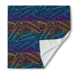 EDM Surfing Wave Pattern Print Silk Bandana