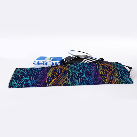 EDM Surfing Wave Pattern Print Sports Towel