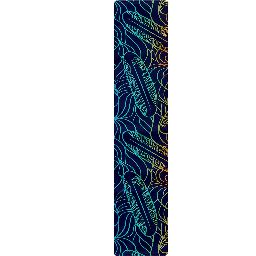 EDM Surfing Wave Pattern Print Table Runner