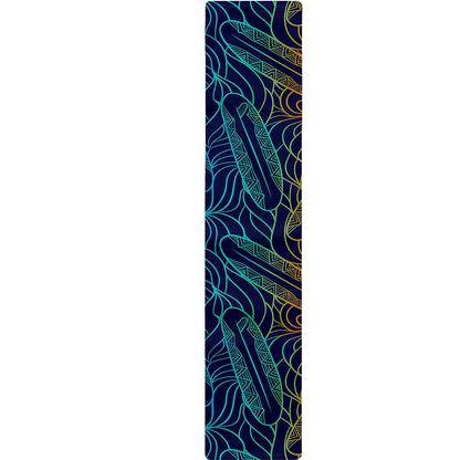 EDM Surfing Wave Pattern Print Table Runner