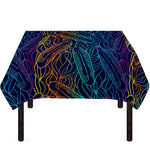 EDM Surfing Wave Pattern Print Tablecloth